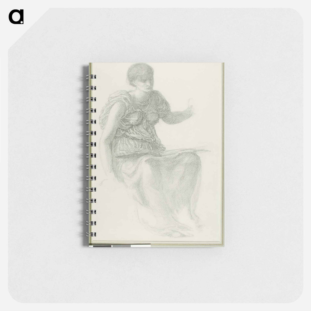 アートメモ帳-Study for One of the Fates - エドワード バーン ジョーンズ Memo.