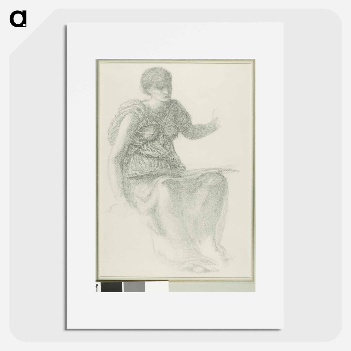 Study for One of the Fates - エドワード バーン ジョーンズ Poster.