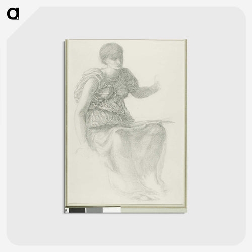 Study for One of the Fates - エドワード バーン ジョーンズ Postcard.