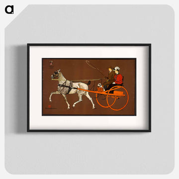 Couple in a carriage - Edward Penfield Poster.