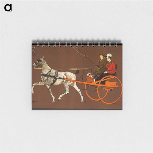 Couple in a carriage - Edward Penfield Memo.