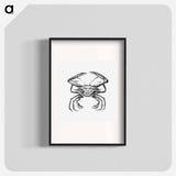 Vintage crab marine life illustration - エルンスト ヘッケル Poster.