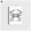 アートメモ帳-Vintage crab marine life illustration - エルンスト ヘッケル Memo.