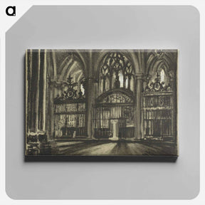 アートパネル-Side Chapels, the Cathedral, Toledo
 - ジョセフ ペネル Canvas.