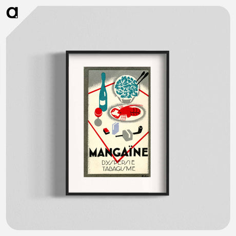 アートポスター-Mangaïne: Dyspepsie, Tabagisme
 - 国立医学図書館 Poster.