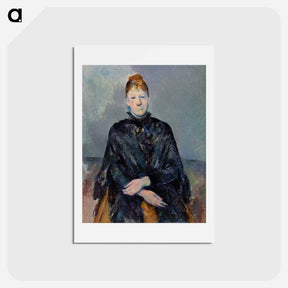 アートポストカード-Madame Cézanne - ポール セザンヌ Postcard.