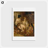 アートポストカード-Parisiennes in Algerian Costume or Harem - ピエール オーギュスト ルノワール Postcard.