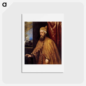 アートポストカード-Portrait of the Doge Francesco Venier - ティツィアーノ ヴェチェッリオ Postcard.