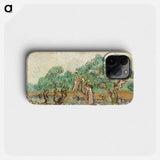 The Olive Orchard - フィンセント ファン ゴッホ Phone Case.