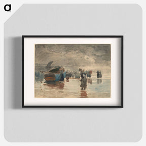 アートポスター-On the Sands - ウィンスロー ホーマー Poster.