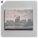 Lower Manhattan - アルフレッド スティーグリッツ Canvas.