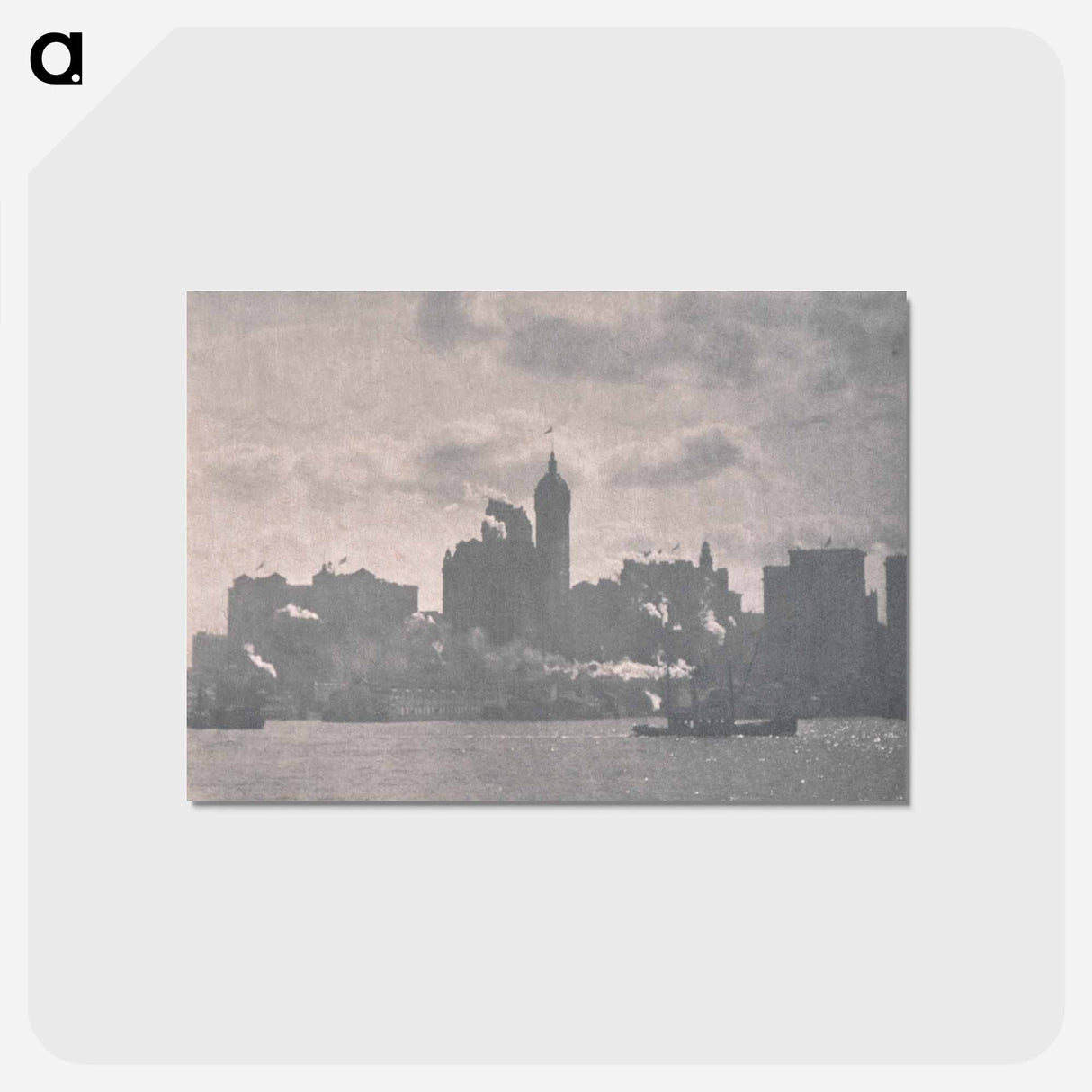 アートポストカード-Lower Manhattan - アルフレッド スティーグリッツ Postcard.
