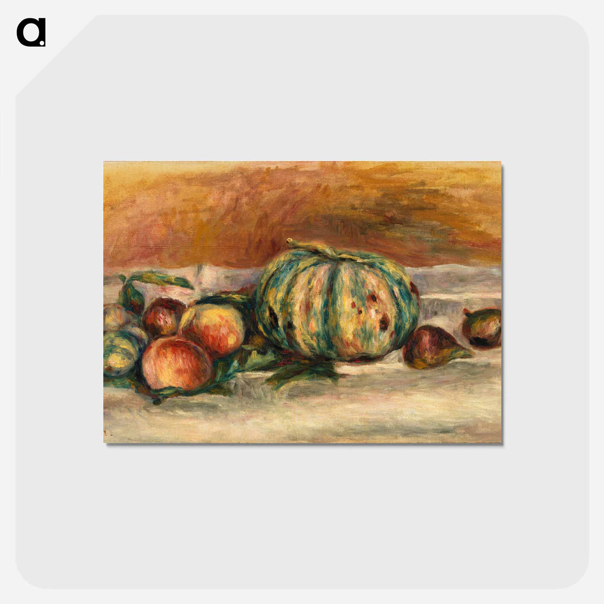 アートポストカード-Still Life with Melon
 - バーンズ・コレクション Postcard.