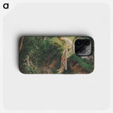 Bather in the Woods - Camille Pissarro Phone Case.