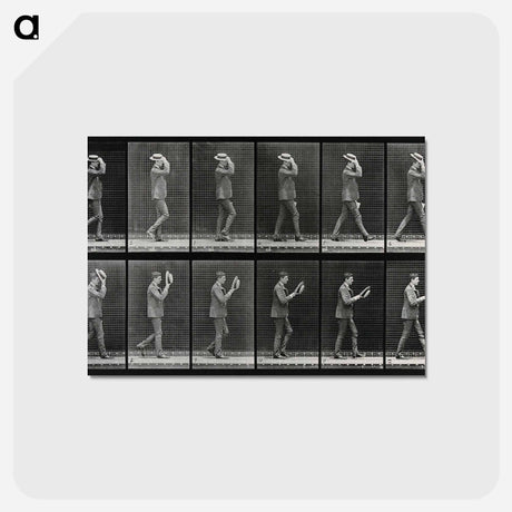 アートポストカード-Man Removing His Hat
 - エドワード マイブリッジ Postcard.