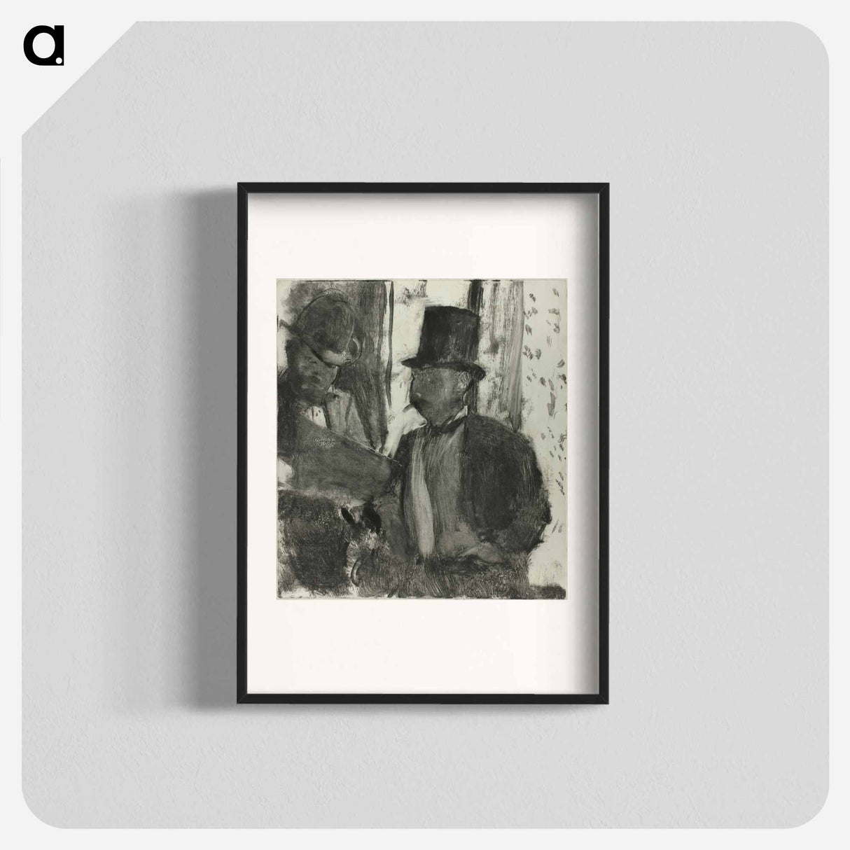 アートポスター-The Two Connoisseurs - エドガー ドガ Poster.