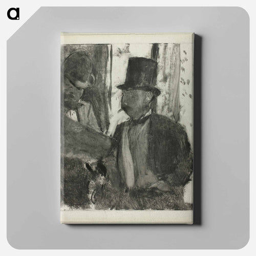 The Two Connoisseurs - エドガー ドガ Canvas.