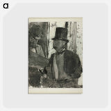 アートポストカード-The Two Connoisseurs - エドガー ドガ Postcard.