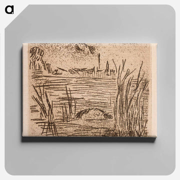 The River in the Plain - エドゥアール マネ Canvas.