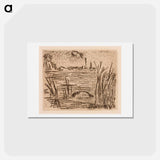 アートポストカード-The River in the Plain - エドゥアール マネ Postcard.