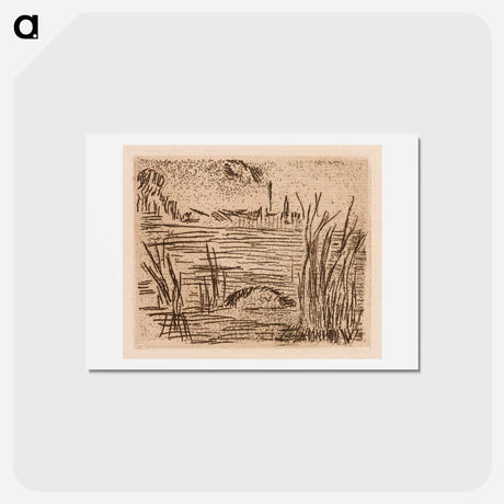 アートポストカード-The River in the Plain - エドゥアール マネ Postcard.