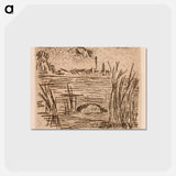 アートポストカード-The River in the Plain - エドゥアール マネ Postcard.