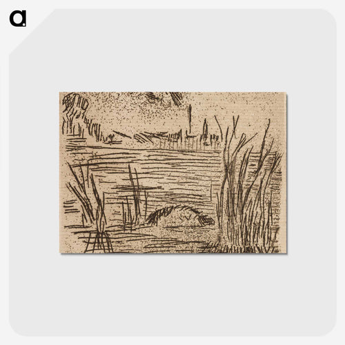 The River in the Plain - エドゥアール マネ Postcard.