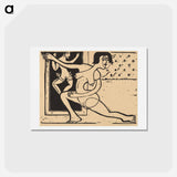 アートポストカード-Dancer Practicing - エルンスト ルートヴィヒ キルヒナー Postcard.