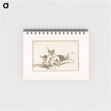 The Spirited Moor Gazul is the First to Spear Bulls According to Rules - Francisco de Goya Memo.