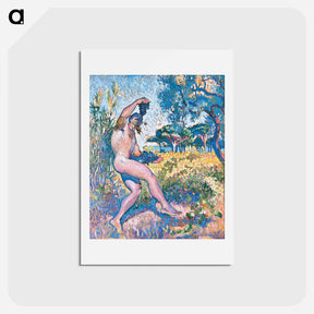 アートポストカード-Study for Wildlife. The man with the cluster - アンリ マティス Postcard.