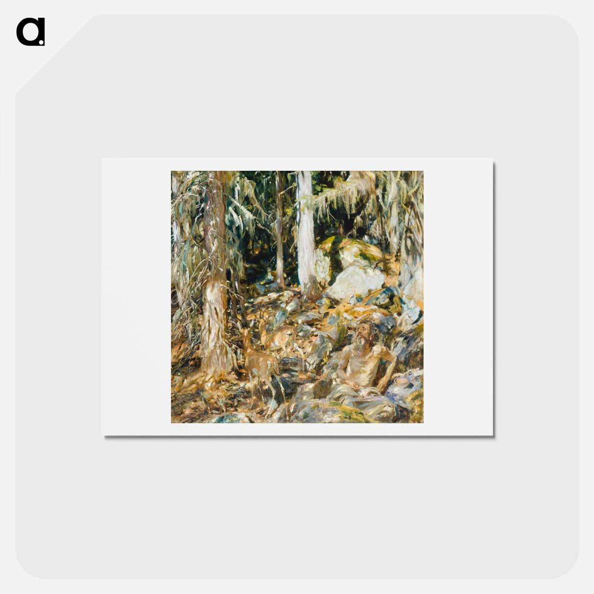 アートポストカード-The Hermit - ジョン シンガー サージェント Postcard.