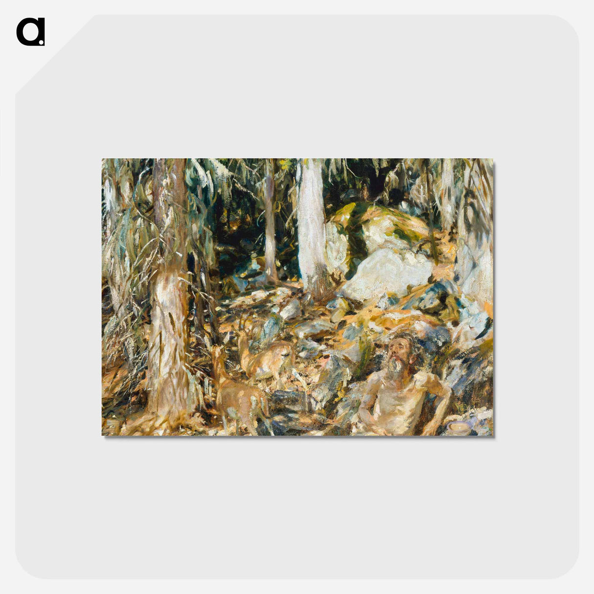 アートポストカード-The Hermit - ジョン シンガー サージェント Postcard.