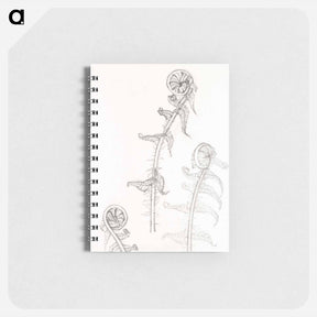 アートメモ帳-Sketches of fronds - ユリー デ フラーハ Memo.