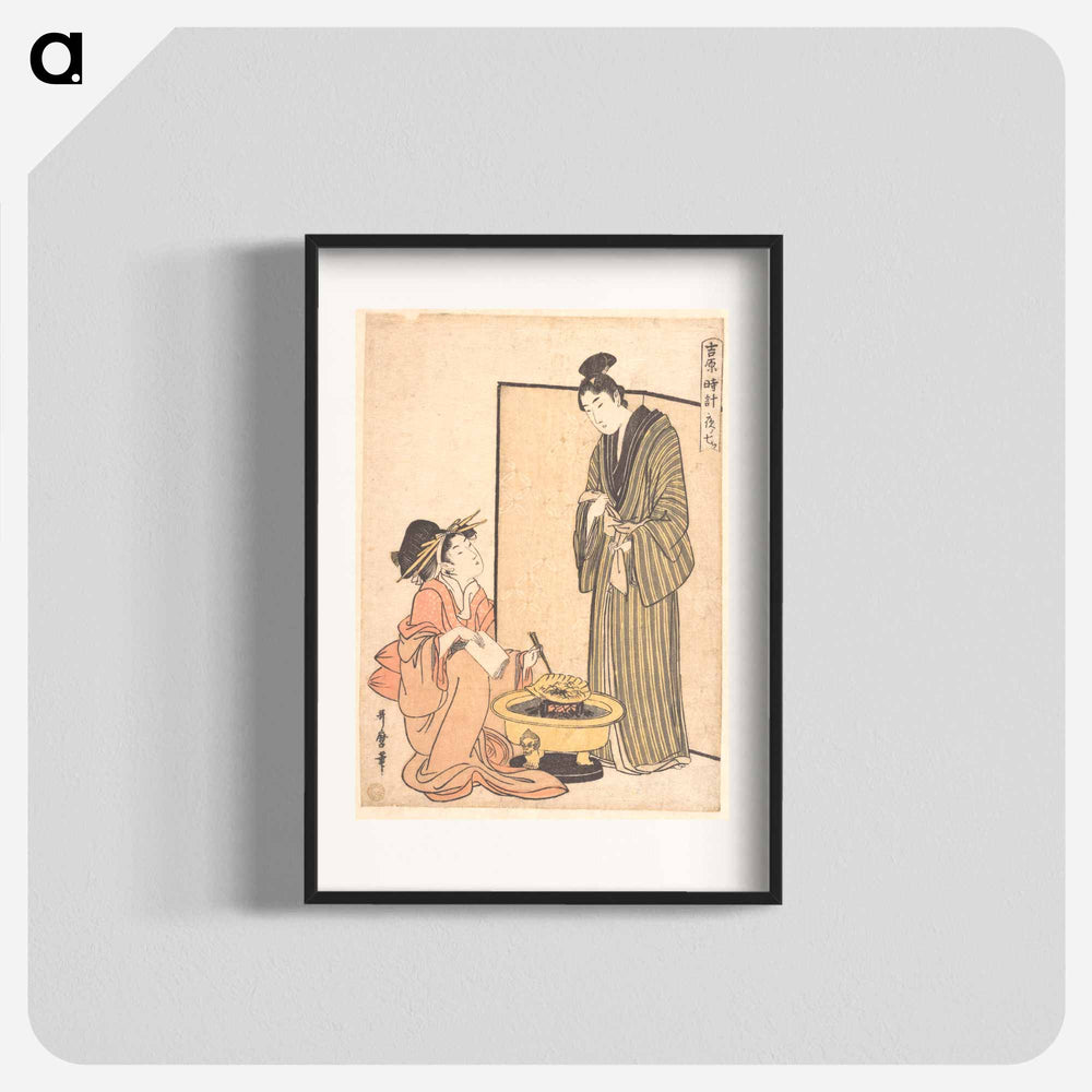 The Seventh Hour of the Night - 喜多川 歌麿 Poster.