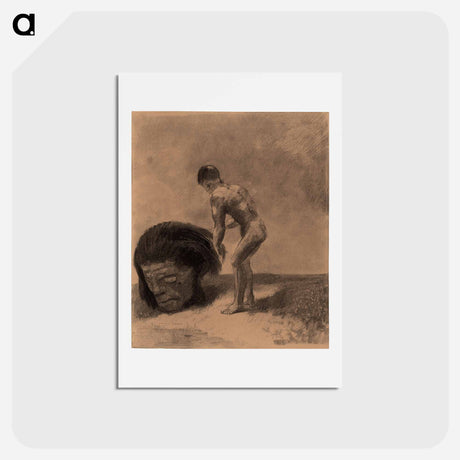 アートポストカード-Primitive Being - オディロン ルドン Postcard.