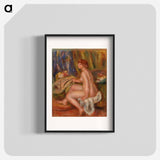 Seated Female Nude, Profile View - Pierre-Auguste Renoir Poster.