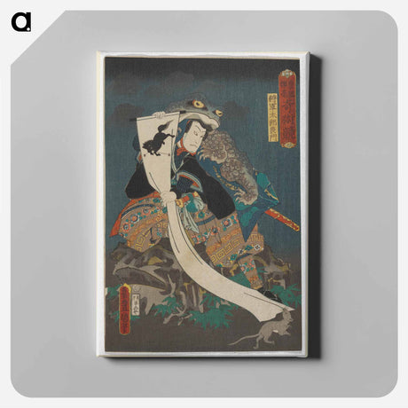 アートパネル-Figure with Amphibian Burden
 - 歌川 国貞 Canvas.