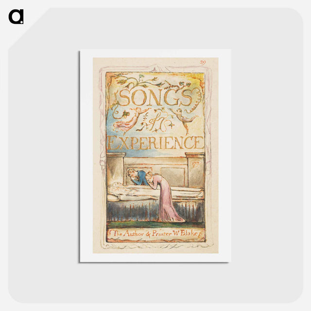 アートポストカード-Songs of Experience - ウィリアム ブレイク Postcard.