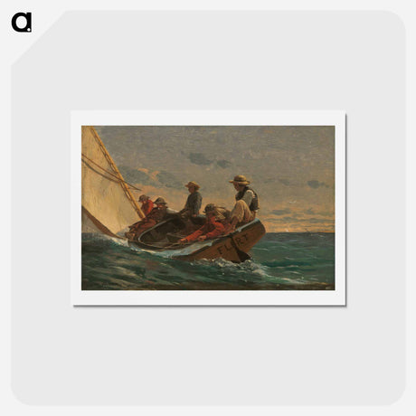 アートポストカード-The Flirt - ウィンスロー ホーマー Postcard.