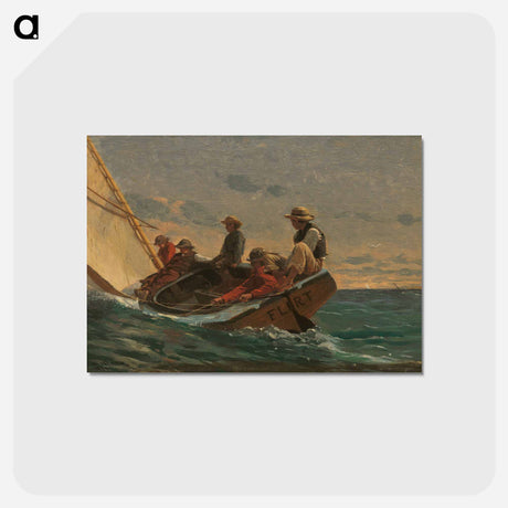 アートポストカード-The Flirt - ウィンスロー ホーマー Postcard.