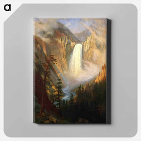 アートパネル-Yellowstone Falls - アルバート ビアスタット Canvas.