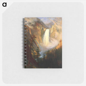 アートメモ帳-Yellowstone Falls - アルバート ビアスタット Memo.