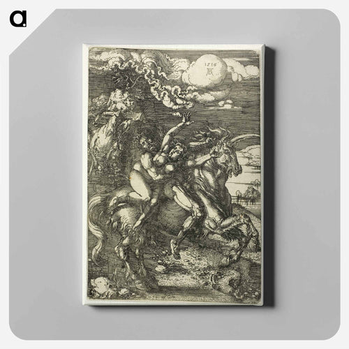 The Abduction of Proserpine on a Unicorn - アルブレヒト デューラー Canvas.