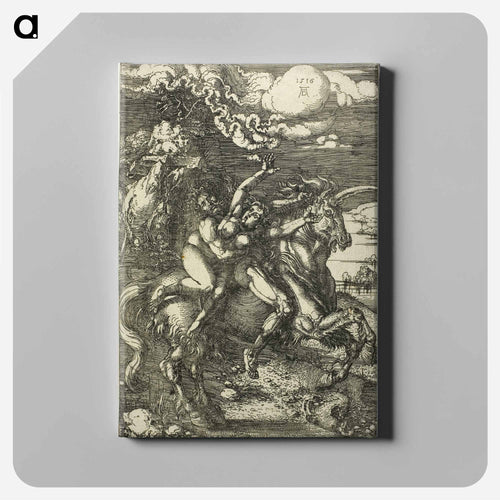 The Abduction of Proserpine on a Unicorn - アルブレヒト デューラー Canvas.