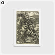 アートポストカード-The Abduction of Proserpine on a Unicorn - アルブレヒト デューラー Postcard.