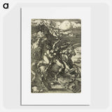 アートポスター-The Abduction of Proserpine on a Unicorn - アルブレヒト デューラー Poster.