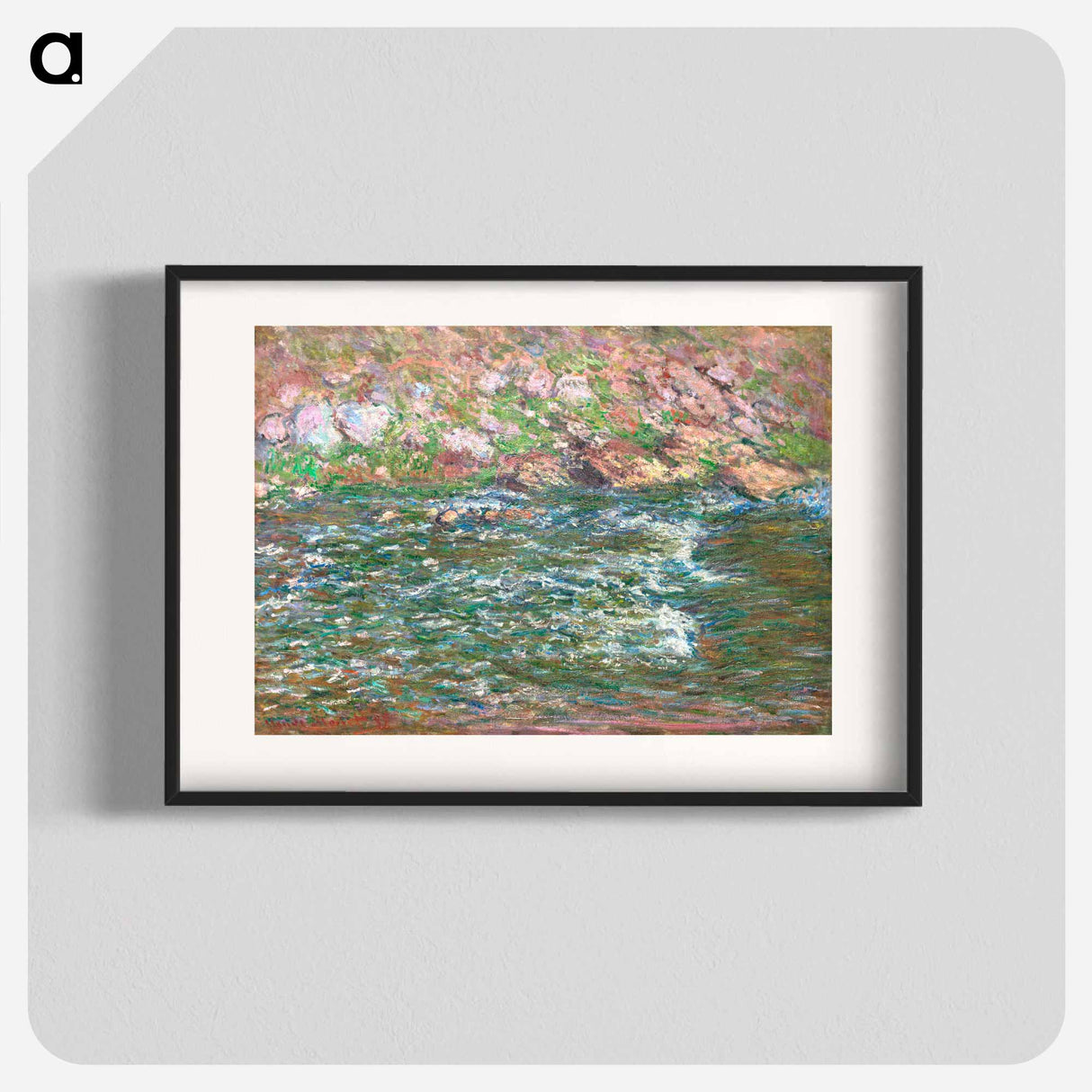 Rapids on the Petite Creuse at Fresselines - Claude Monet Poster.