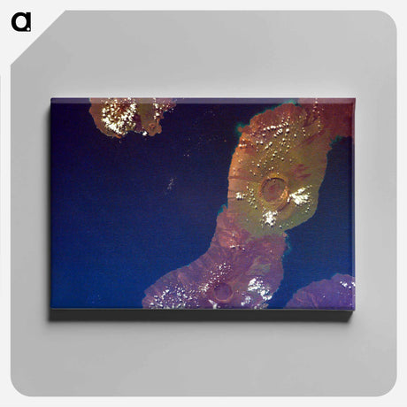 アートパネル-Isabela Island Shield Volcanoes
 - 上空からの地球 Canvas.