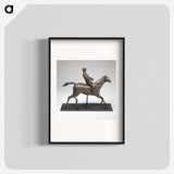 Horse with Jockey; Horse Galloping, Turning Head to the Right, Feet Not Touching the Ground - Edgar Degas Poster.