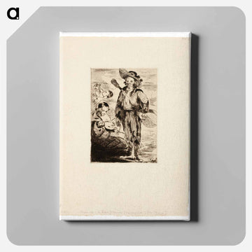 The Little Gypsies - エドゥアール マネ Canvas.